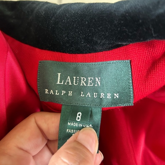 VINTAGE RALPH LAUREN RED EQUESTRIAN RIDING JACKET/ BLAZER Size 8 - Picture 10 of 13